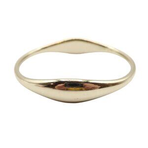 Heavy Gold Tone Graduated Slip On Bangle Bracelet Unsigned Classic Minimalist